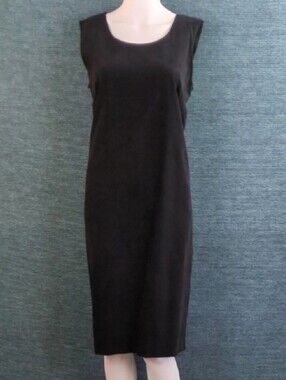 Vintage 90s Helene Blake Black Velvet Cocktail Sheath Dress